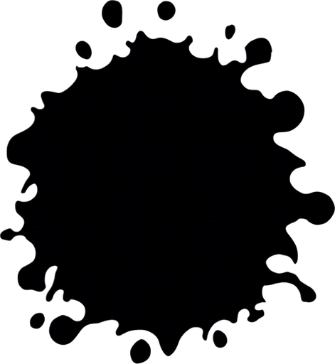 Same image, but where the inklblot is made from dark blue ink instead of black.