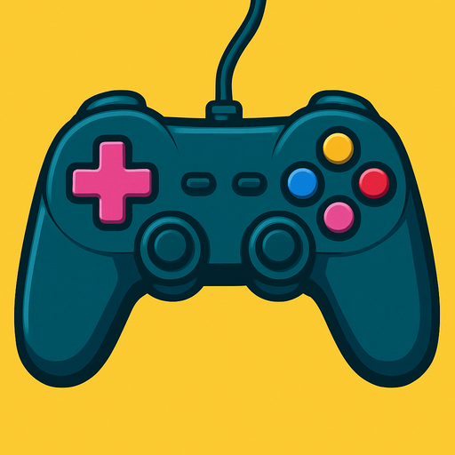 gamepad photo.
In-Game asset.  2d.  High contrast.  No shadows