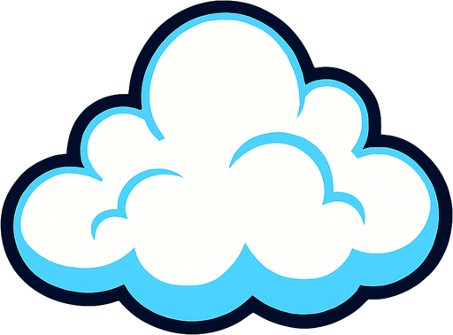 cloud.
In-Game asset.  2d.  High contrast.  No shadows