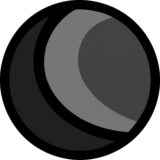 Grey black ball.
In-Game asset.  2d.  High contrast.  No shadows