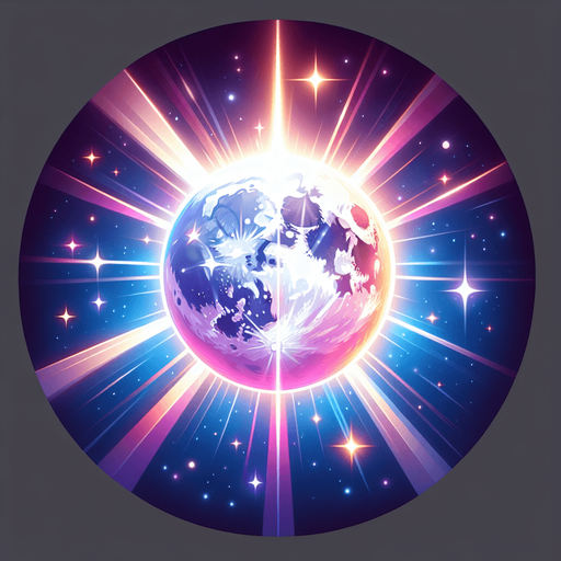 shining moon.
Single Game Texture.  In-Game asset.  2d.  Blank background.  High contrast.  No shadows