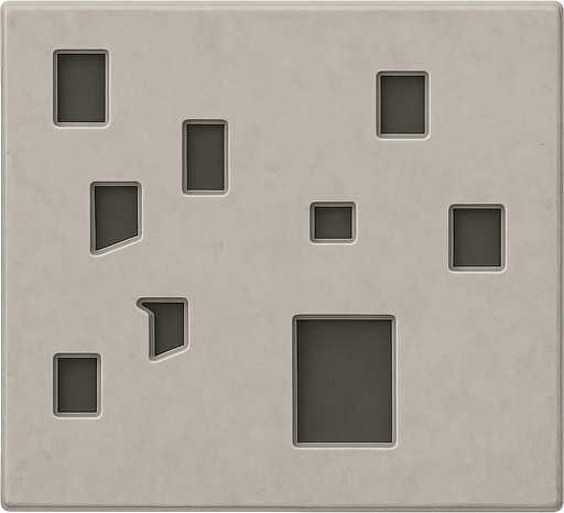 perfect square, concrete wall. No background. Transparent background. Blank background. No shadows. 2d. In-Game asset. flat