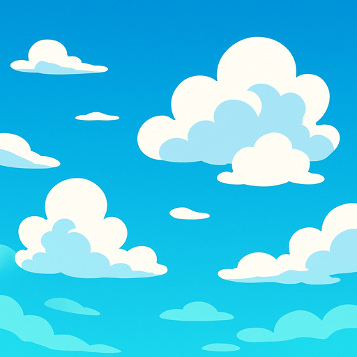 Sky background.
In-Game asset.  2d.  High contrast.  No shadows