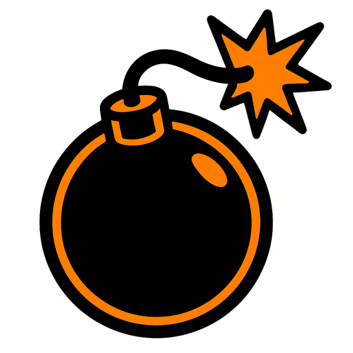 bomb.
In-Game asset.  2d.  High contrast.  No shadows