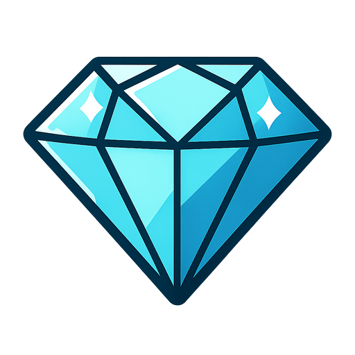 Diamond.
In-Game asset.  2d.  High contrast.  No shadows