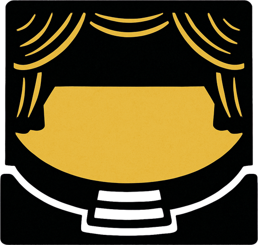 Topdown stageplay design no instruments or crowd, only the base.
In-Game asset.  2d.  High contrast.  No shadows