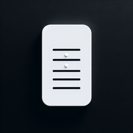 3 white lines.
UI element