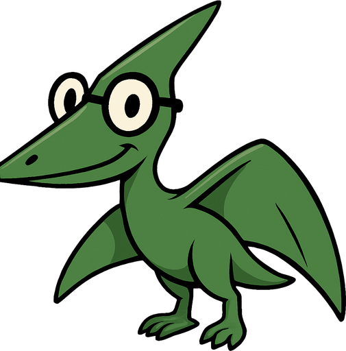 Same dinosaur but with wings down
