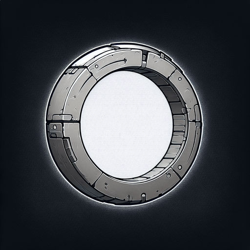 ışın yuvarlak lazer skrol.
Single Game Texture. In-Game asset. 2d. Blank background. High contrast. No shadows.