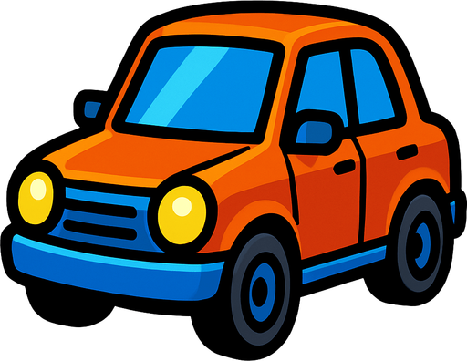Car.
In-Game asset.  2d.  High contrast.  No shadows