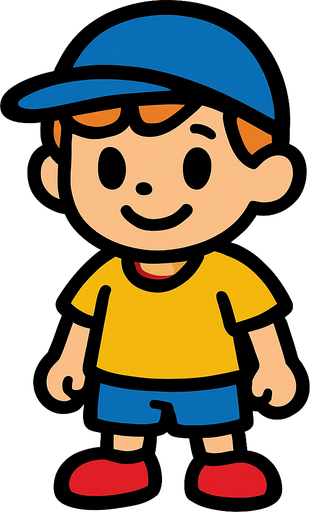 child.
In-Game asset.  2d.  High contrast.  No shadows