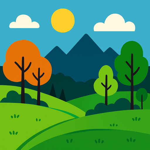 make a episode complete background for trambone game but without any text..
In-Game asset.  2d.  High contrast.  No shadows