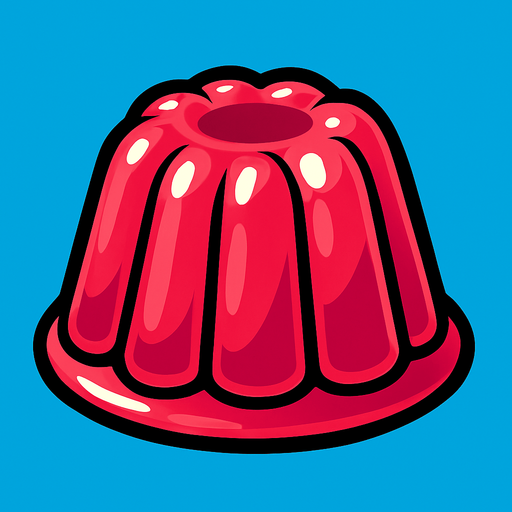 jelly.
In-Game asset.  2d.  High contrast.  No shadows