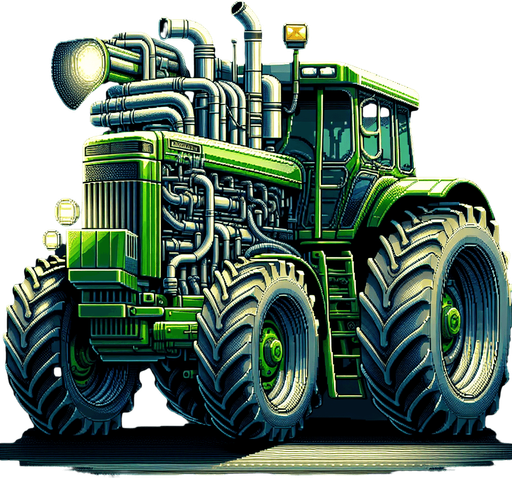 tractor.
high definition video game sprite