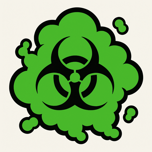 the green fatal gas.
In-Game asset.  2d.  High contrast.  No shadows. real
