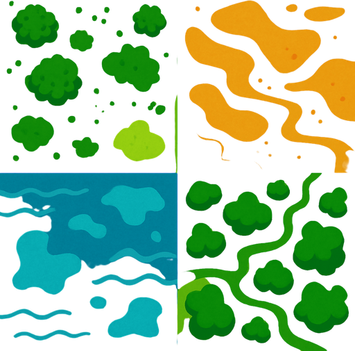 biomeBackground top view.
In-Game asset.  2d.  High contrast.  No shadows