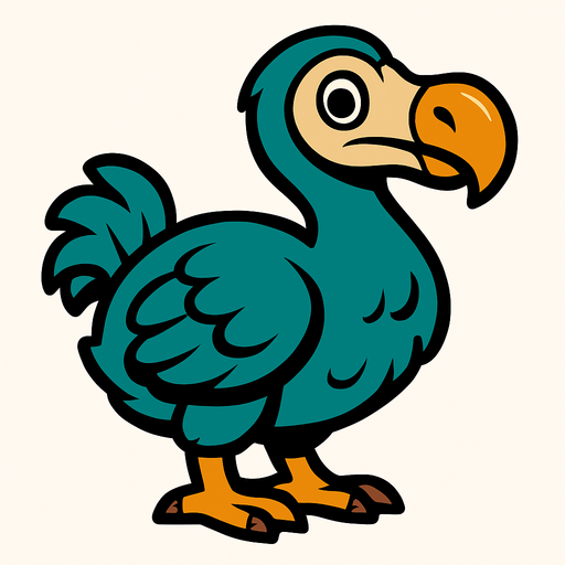 Dodo.
In-Game asset.  2d.  High contrast.  No shadows