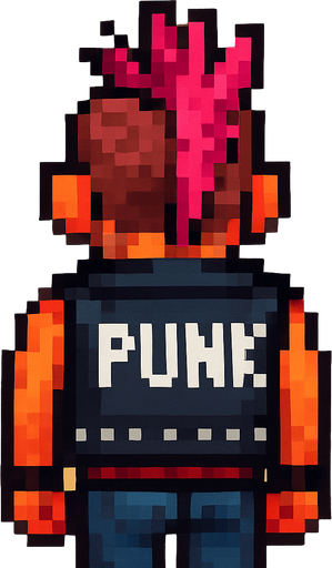 make different hairstyle and clothing, you can make punk