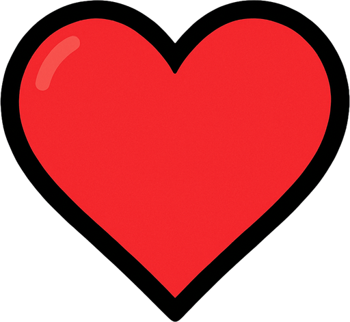 Kalp logosu oluştur Can.
In-Game asset.  High contrast.  No shadows