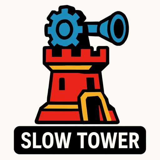slowTowerAsset.
In-Game asset.  2d.  High contrast.  No shadows