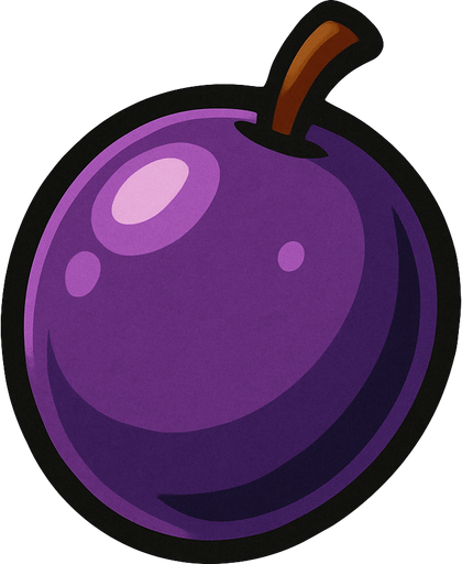 Uva individual.
In-Game asset.  2d.  High contrast.  No shadows