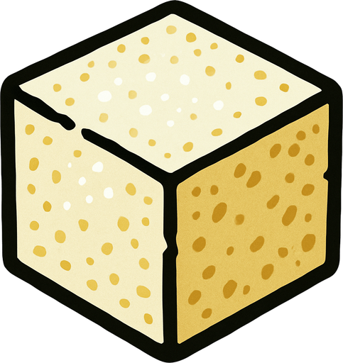 sugar cube.
In-Game asset.  2d.  High contrast.  No shadows