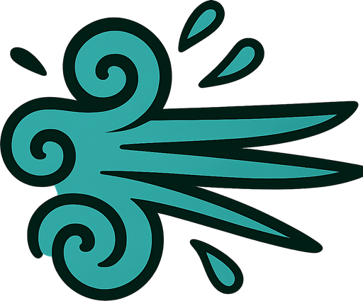 A wind symbol