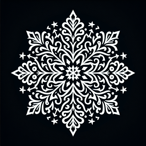 сніжинка.
Single Game Texture. In-Game asset. 2d. Blank background. High contrast. No shadows.