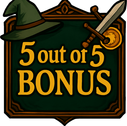 Her şey aynı sadece yazıyı düzenle; "5 out of 5 BONUS"