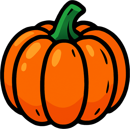 Citrouille.
In-Game asset.  2d.  High contrast.  No shadows