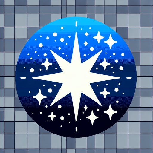 Una estrella redondita.
Single Game Texture.  In-Game asset.  2d.  Blank background.  High contrast.  No shadows