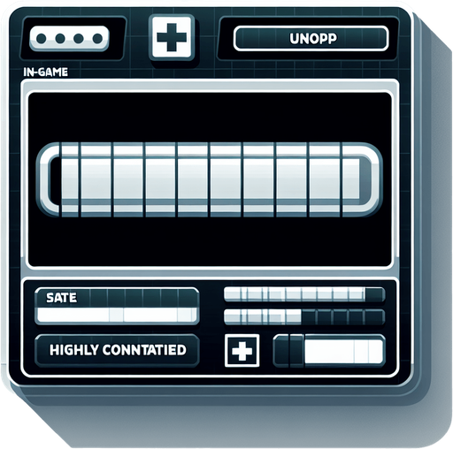 healthbar
Single Game Texture. In-Game asset. 2d. Blank background. High contrast. No shadows.