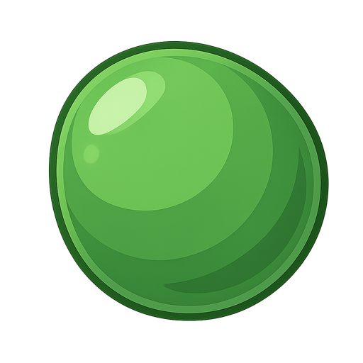 ball green candy. No background. Transparent background. Blank background. No shadows. 2d. In-Game asset. flat
