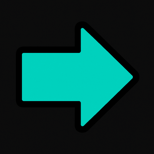 right arrow.
In-Game asset.  2d.  High contrast.  No shadows