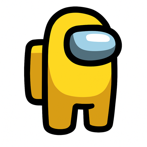 yellow amoung us.
In-Game asset.  2d.  High contrast.  No shadows