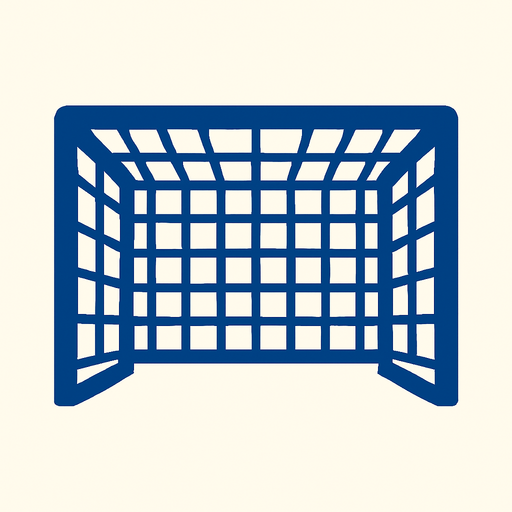 top football goal.
In-Game asset.  2d.  High contrast.  No shadows