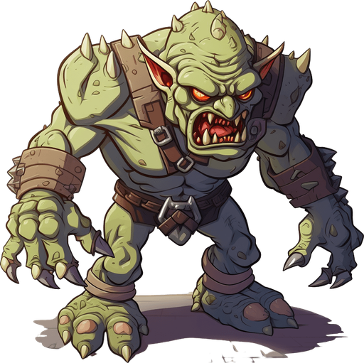enemy goblin , Pixel art, 16 bit, isometric, SNES, top-down, no background, white background, low resolution, symmetrical, seen from front. No staff.