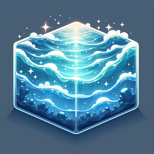 Realistic Water of an aquarium.
Single Game Texture. In-Game asset. 2d. Blank background. High contrast. No shadows.