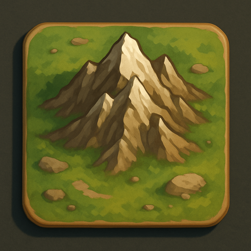 Mountain tile on top viewing.
In-Game asset.  2d