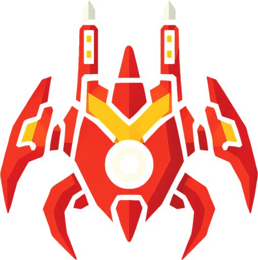 spaceship enemy. In-Game asset. 2d. High contrast. No shadows.
In-Game asset.  2d.  High contrast.  No shadows