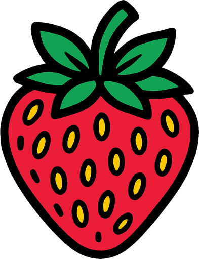 Fraise.
In-Game asset.  2d.  High contrast.  No shadows