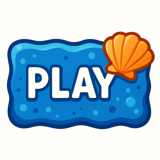 boton de play pero que sea con tematica oceanica y que tenga una cocha al lado.
In-Game asset.  2d.  High contrast.  No shadows