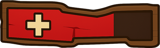 a health Bar. No background. Transparent background. Blank background. No shadows. 2d. In-Game asset. flat