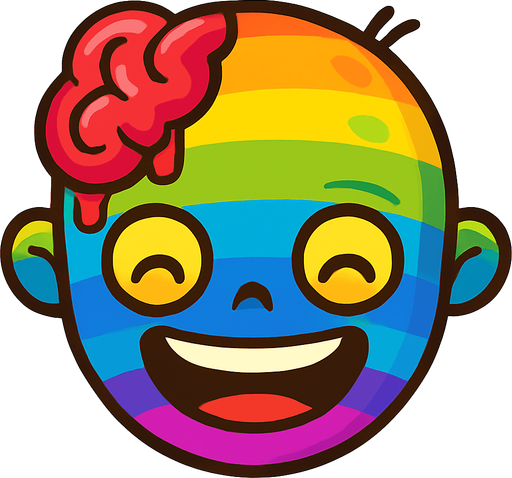 Make it rainbow and extremly happy