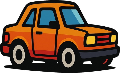 Car.
In-Game asset.  2d.  High contrast.  No shadows