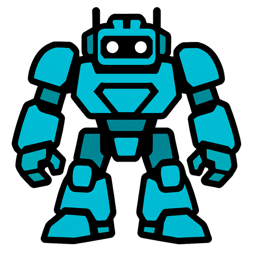 robot.
In-Game asset.  2d.  High contrast.  No shadows
