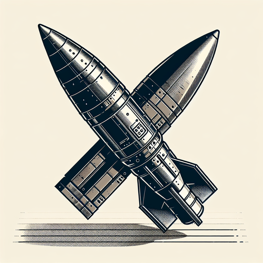 360-degree missile.
Single Game Texture.  In-Game asset.  2d.  Blank background.  High contrast.  No shadows