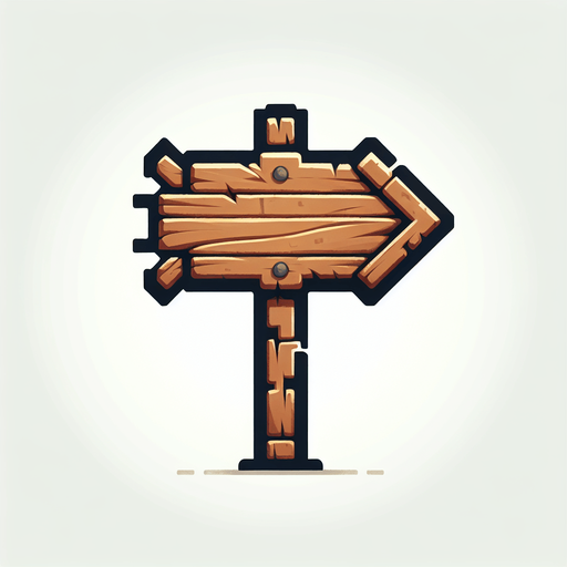 Cartel medieval con forma de flecha hacia la derecha.
Single Game Texture.  In-Game asset.  2d.  Blank background.  High contrast.  No shadows