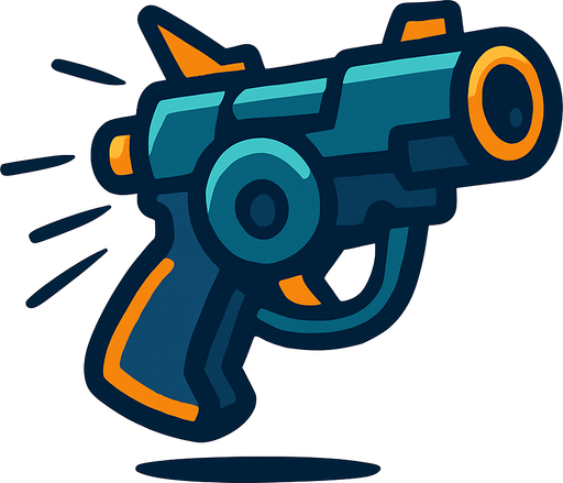 hareketli silah.
In-Game asset.  2d.  High contrast.  No shadows