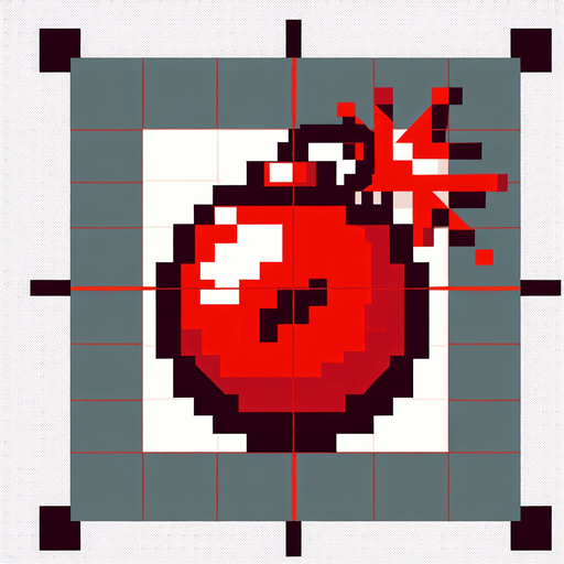 красная взрывчатка с таймером.
Single Game Texture. In-Game asset. 2d. Blank background. High contrast. No shadows.